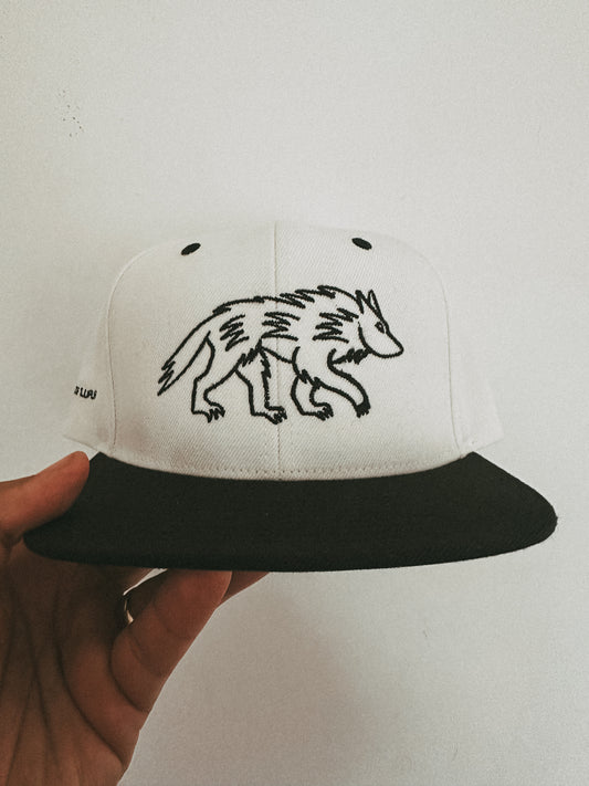 Canis Lupus Snapback- Off White/Black