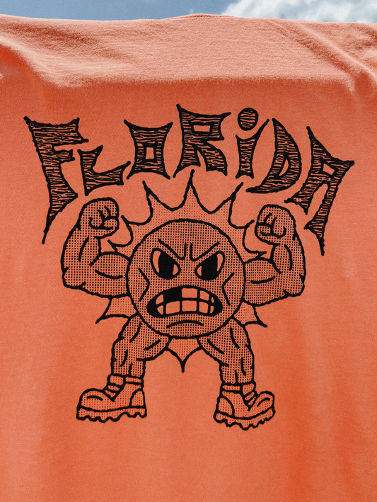 Meanie Sun Tee-Creamsicle